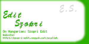 edit szopri business card